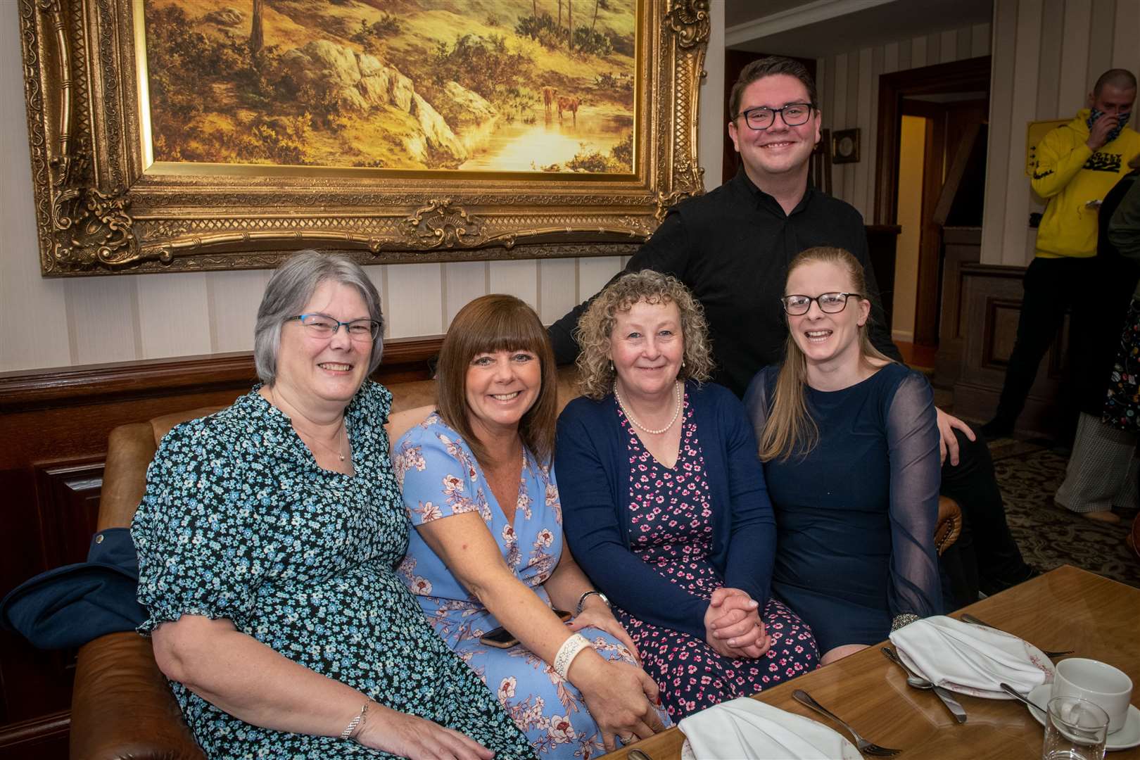 James Mackenzie's Strictly Inverness Afternoon Tea Fundraiser at Drumossie Hotel in Inverness. From left, Heather Train, Clare Humphreys, Karen Duncan, Jo Mackenzie and Darrel Paterson.