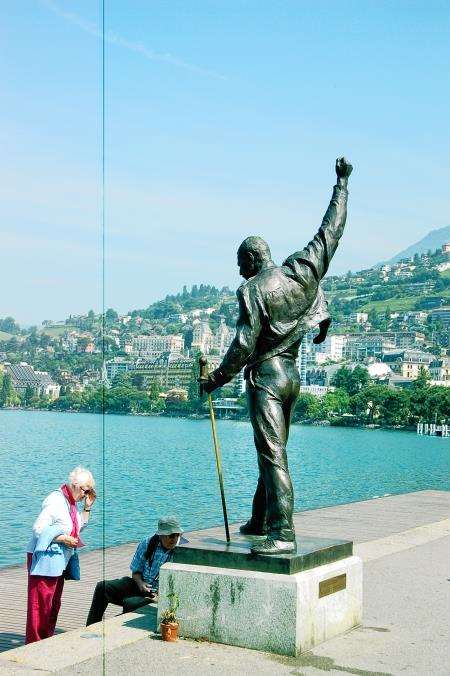 Montreux has a statue to late resident Freddie Mercury and a Queen museum