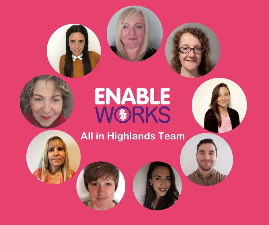 The Enable Works All in Highlands team.