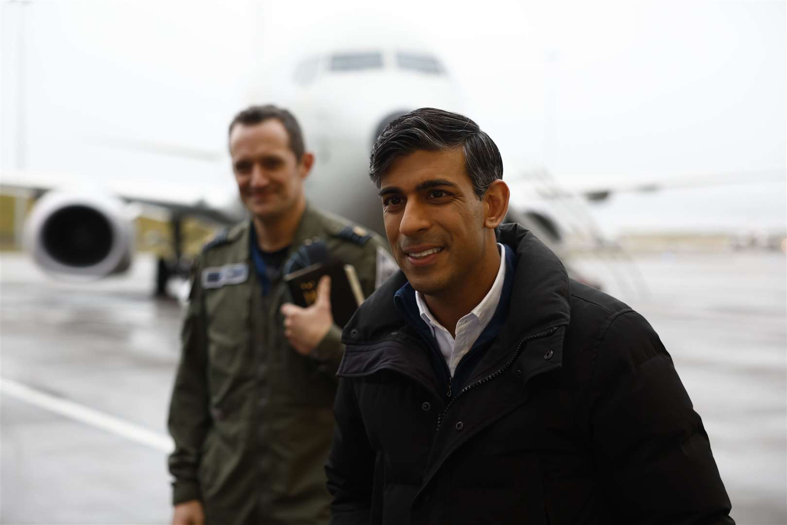 Prime Minister Rishi Sunak visited RAF Lossiemouth in Moray (Jeff J Mitchell/PA)