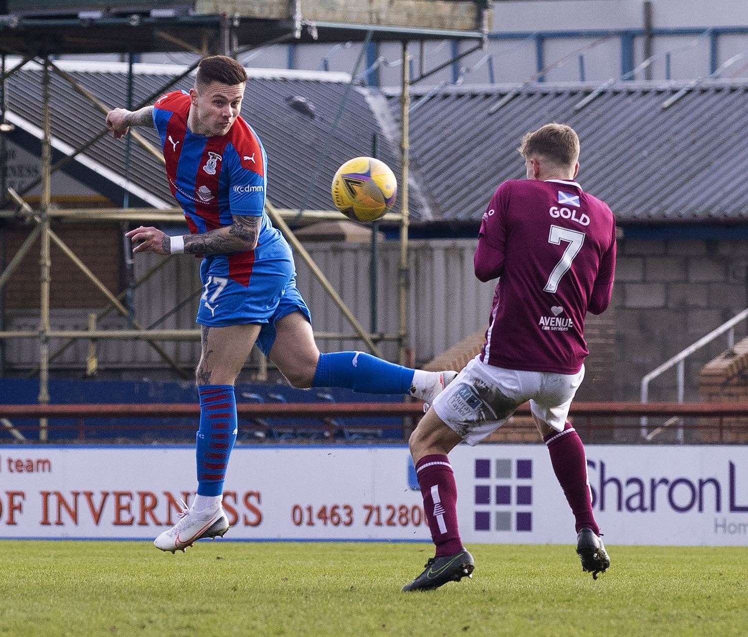 Miles Storey has an impressive scoring record for Caley Thistle in Highland derbies. Picture: Ken Macpherson