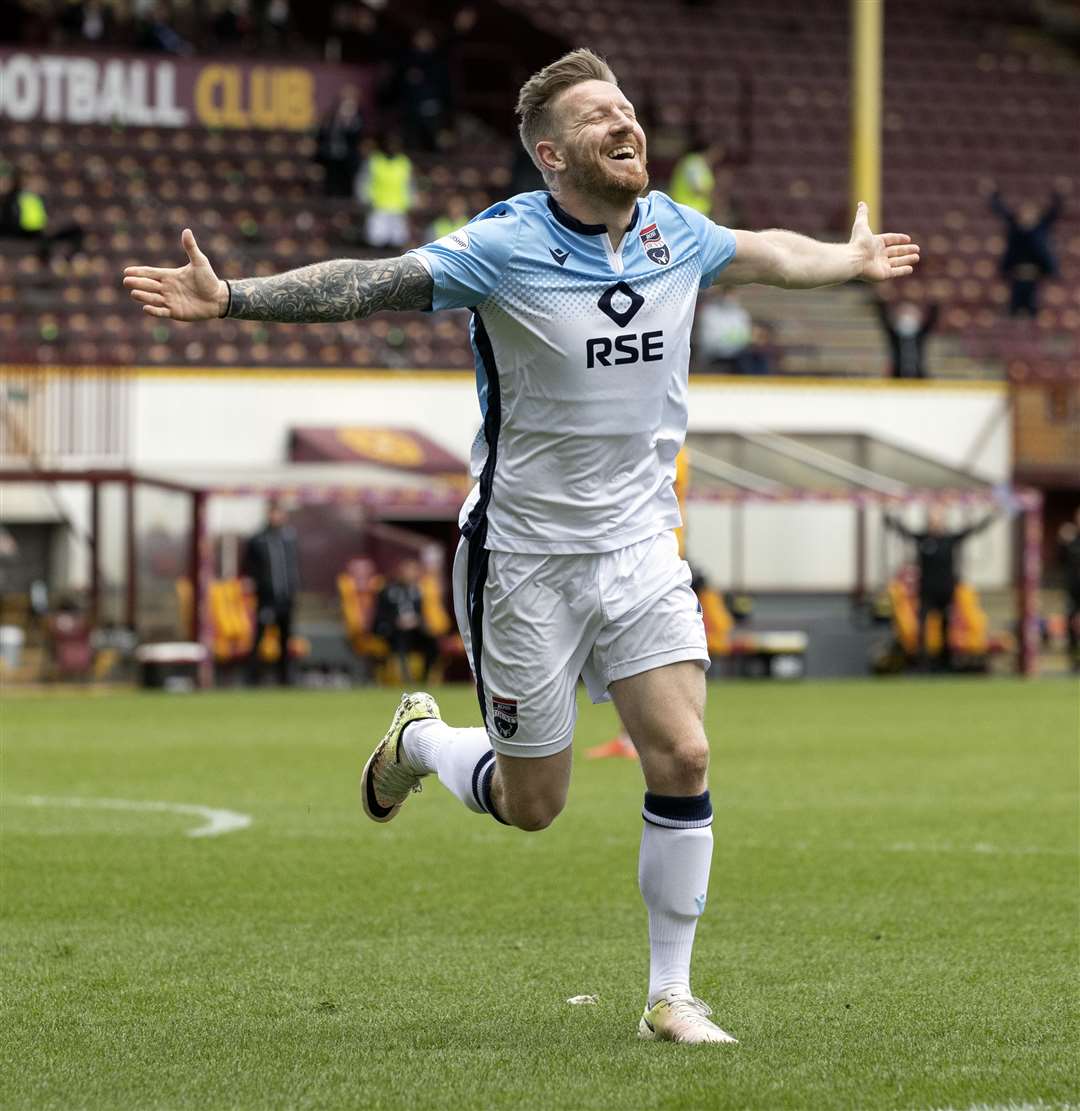 Michael Gardyne scored in his final appearance for Ross County. Picture: Ken Macpherson