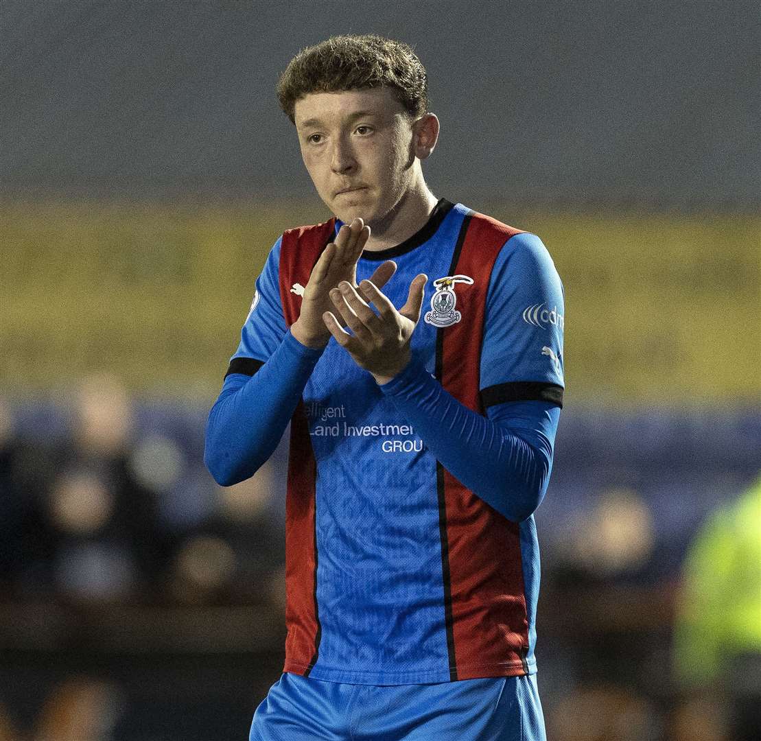 Nathan Shaw applauds fans after last May's home defeat to Ayr. Picture: Ken Macpherson
