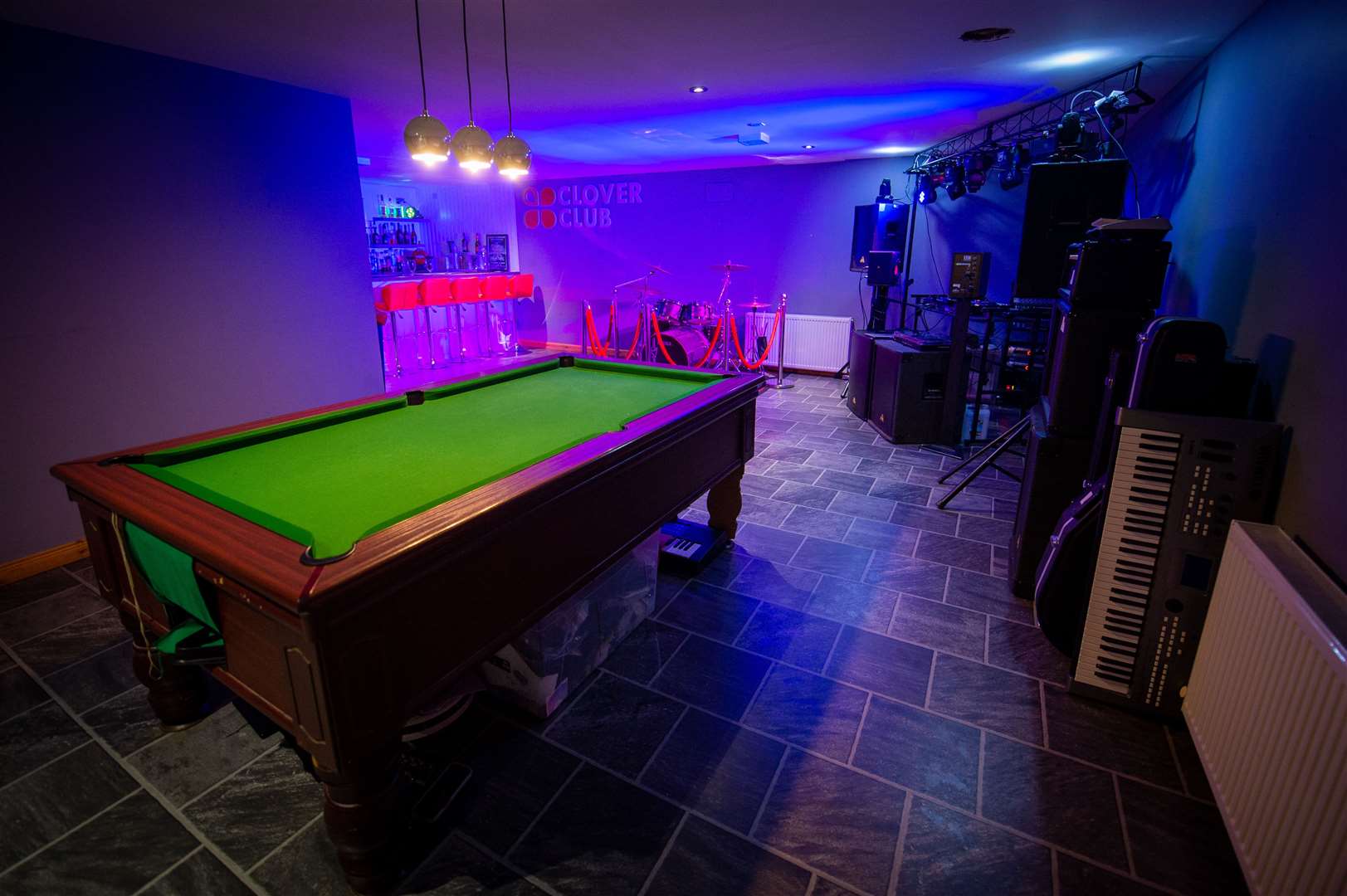 The venue even has a pool table.