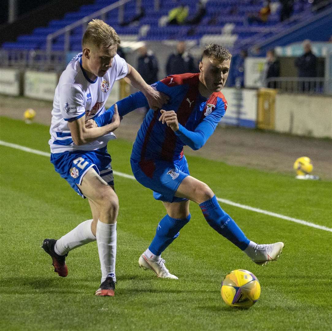 Kevin McHattie came through unscathed against Cowdenbeath on Tuesday to put his name in the hat for selection this afternoon. Picture: Ken Macpherson