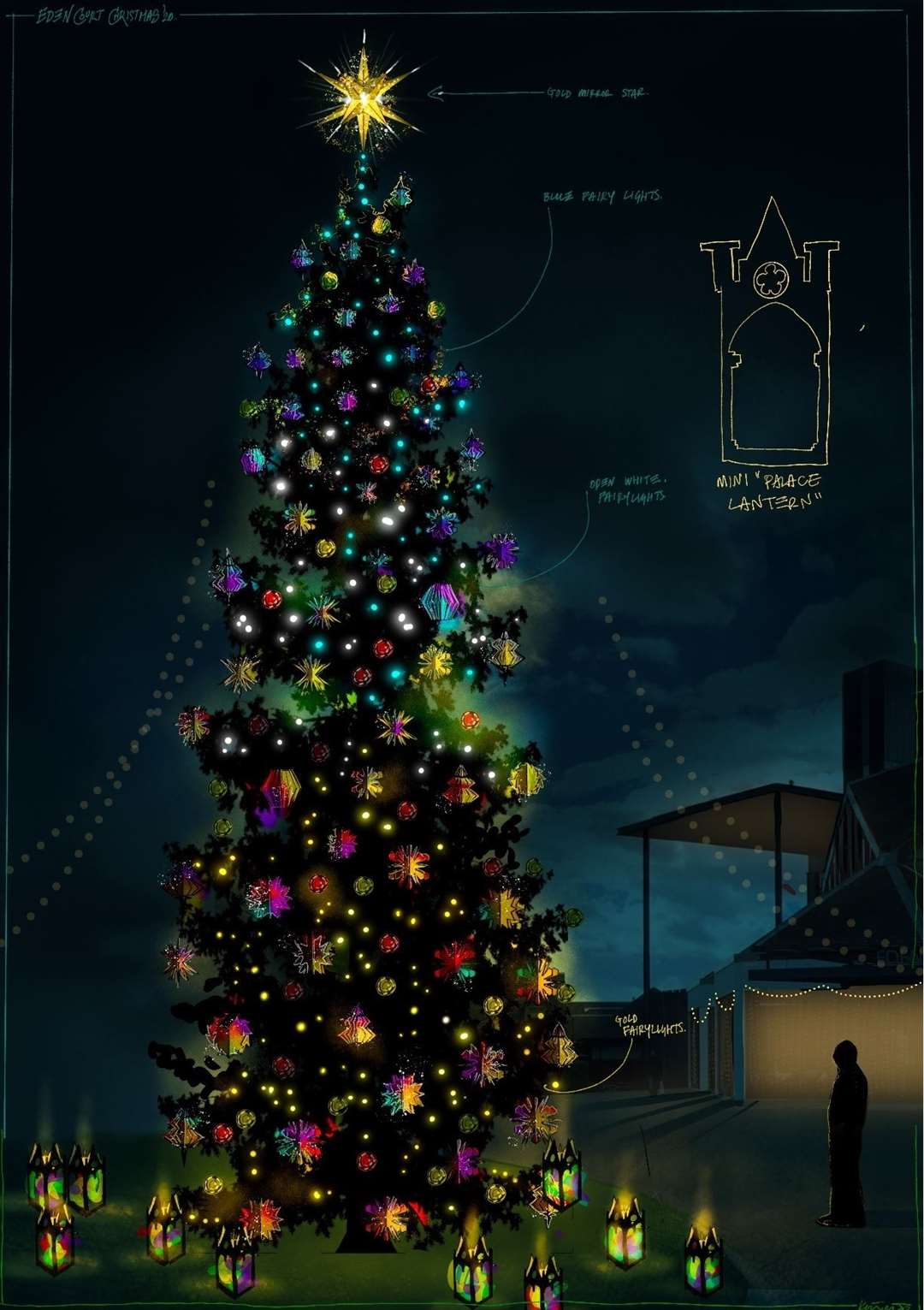 An artist's impression of the tree.