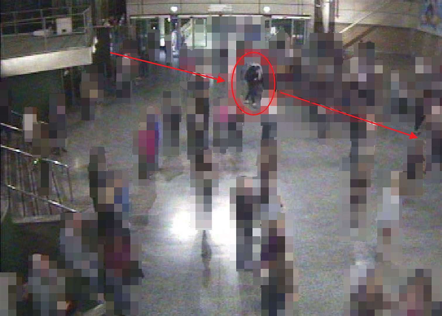 CCTV image of Salman Abedi in the foyer at Manchester Arena, moments before he detonated his bomb (Greater Manchester Police/PA)