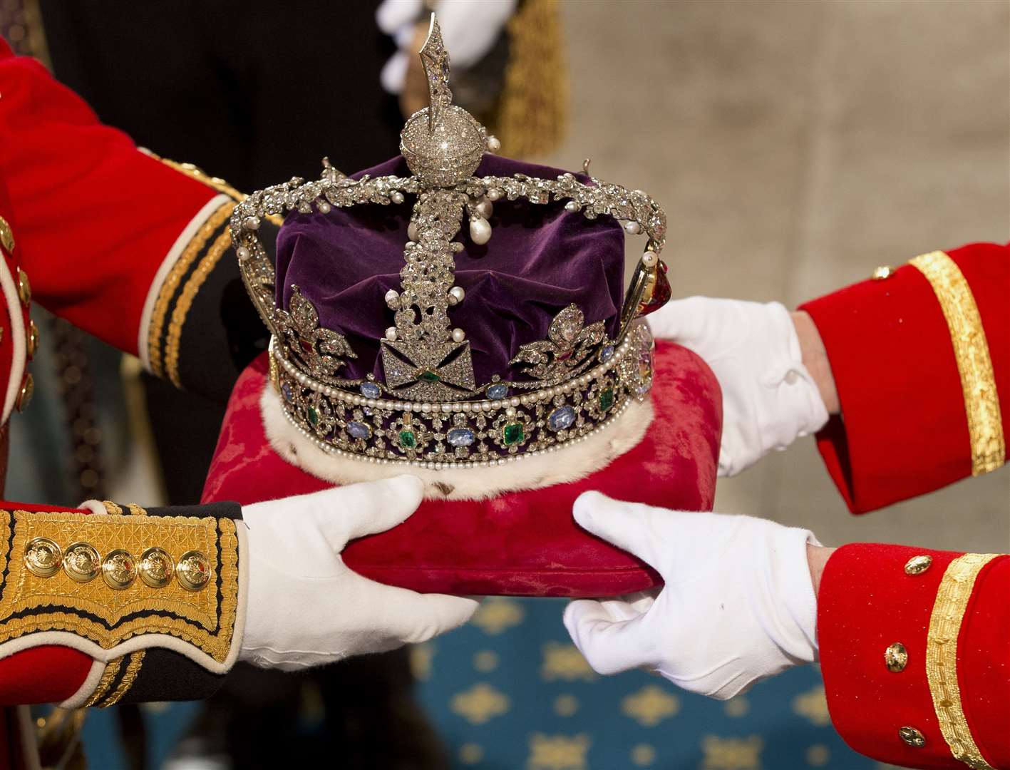 The Imperial State Crown – the Crown Jewels did not belong to the Queen but were held in trust for the nation (Alastair Grant/PA)