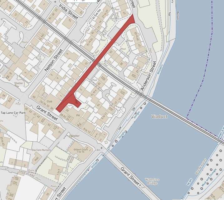 Brown Street will be closed temporarily for maintenance work on the rail bridge.