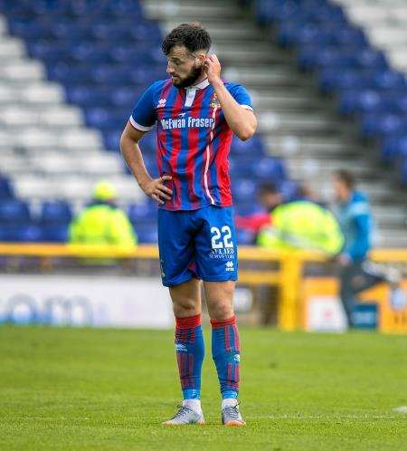 Brad Mckay accepts Caley Thistle's display against Falkirk was not good enough. Picture: Ken Macpherson.