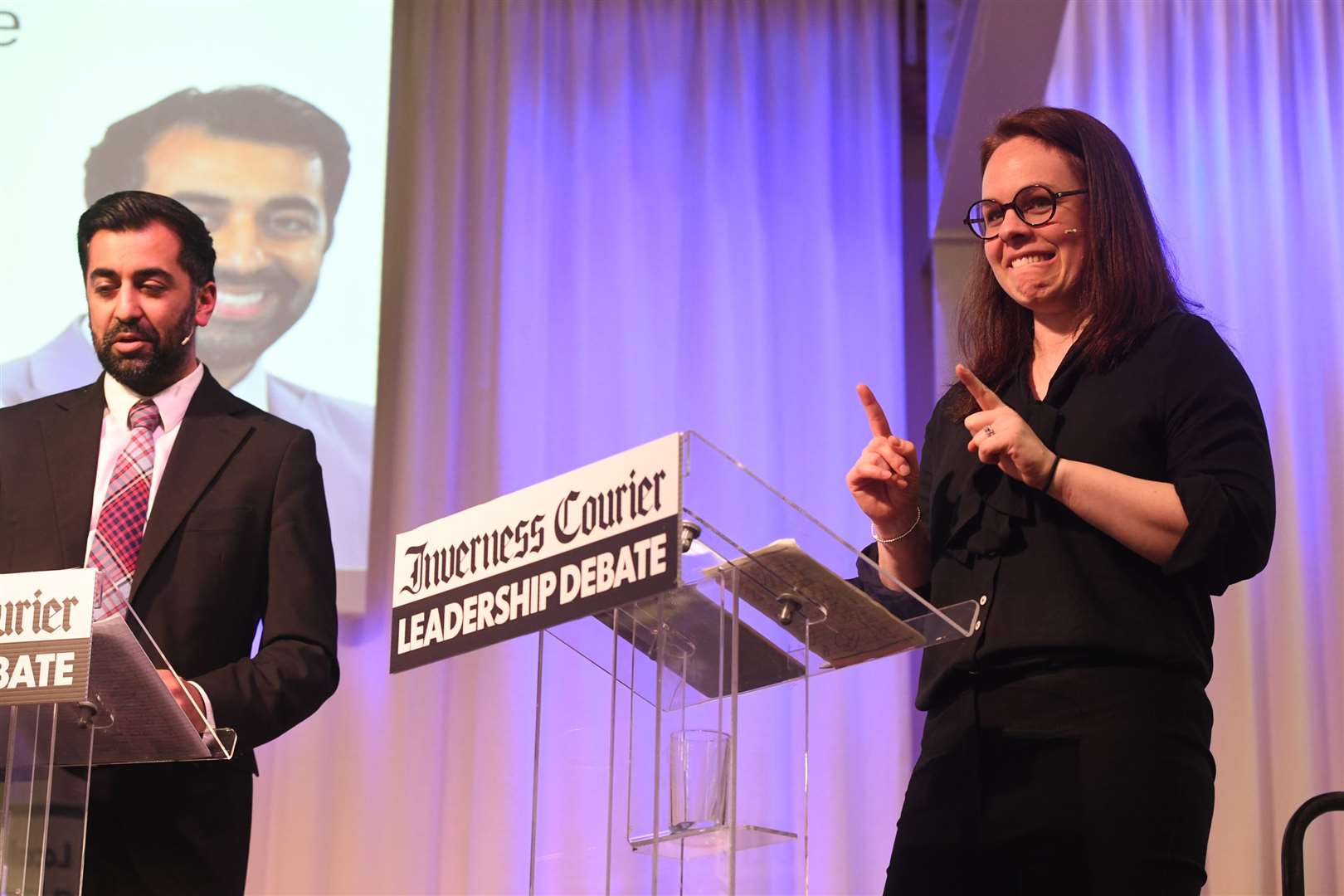 Humza Yousaf and Kate Forbes. Picture: James Mackenzie.
