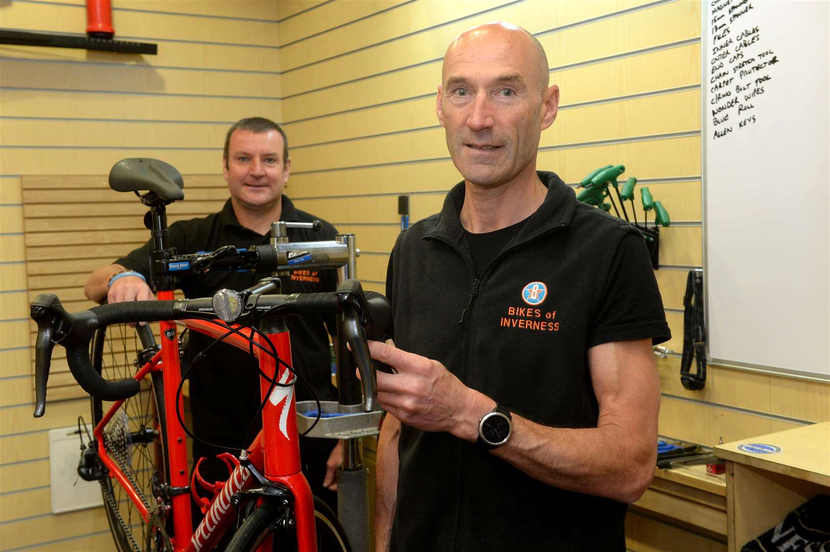 Roddy and Kenny Riddle, of Bikes of Inverness, saw a rise in the popularity of cycling.