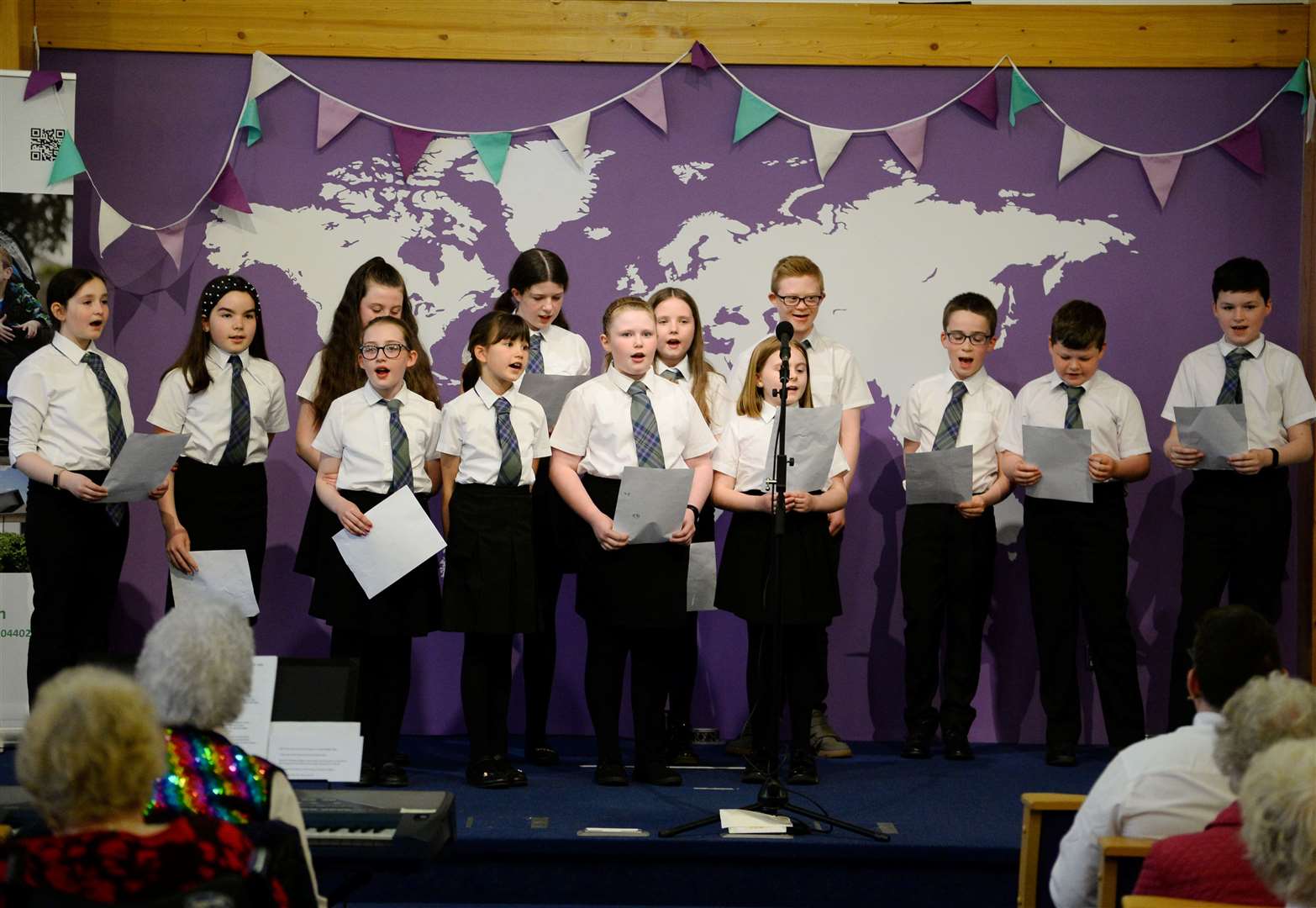 The Gaelic School children's choir perform in the concert at Smithton Church.