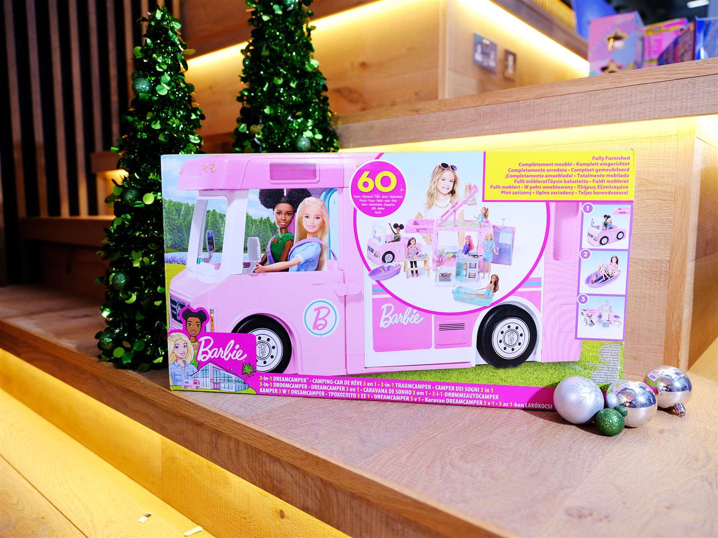 Barbie 3-in-1 DreamCamper. Picture: DreamToys/PA.