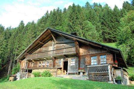 The Chalet museum in the mountains at Esserty, Champery