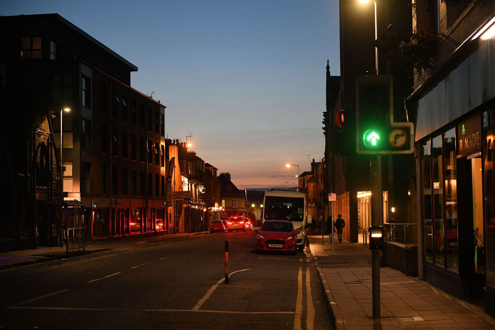 Academy Street at night locator. Picture: James Mackenzie.