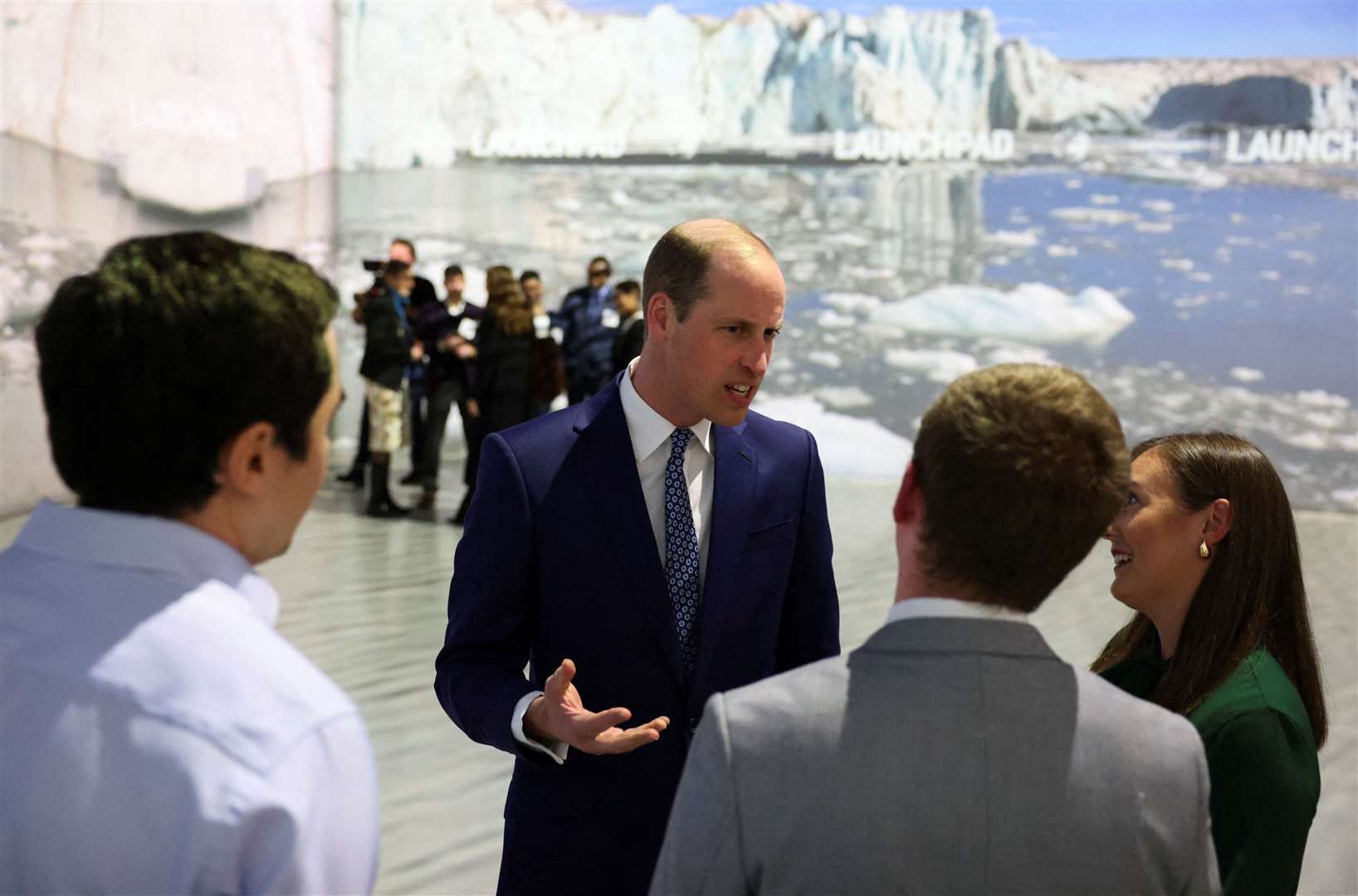 William speaking with guests at the event (Belinda Jiao/PA)