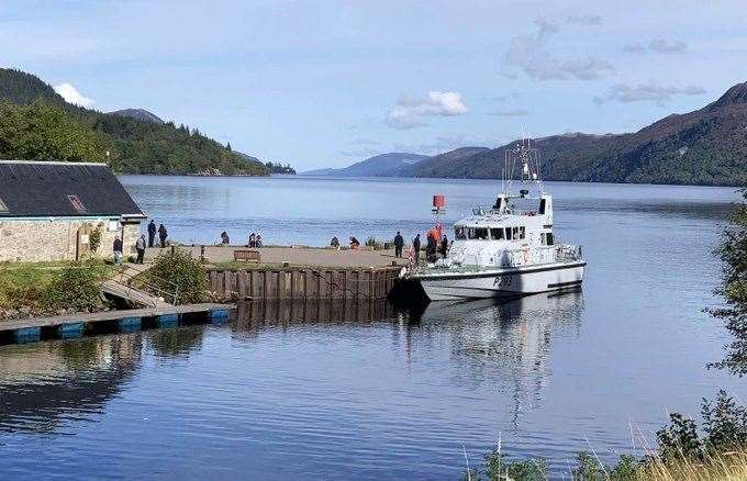 HMS Ranger stopped off at Loch Ness during the exercise.