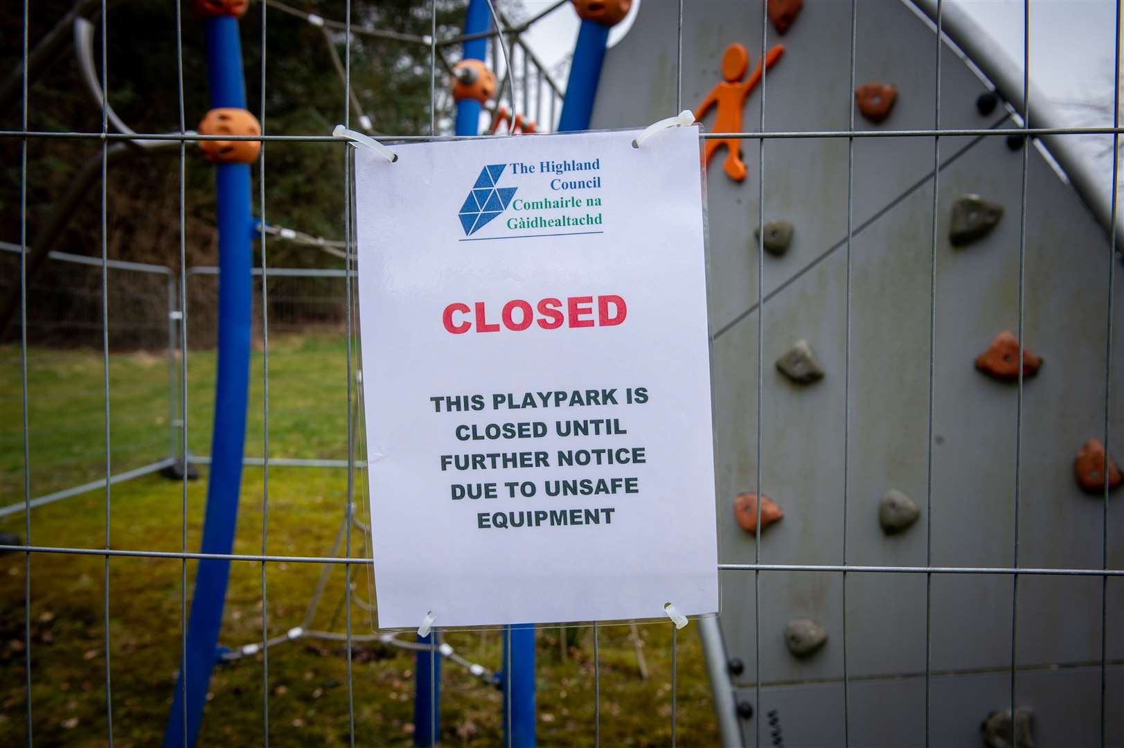 Several play parks in the Highlands were temporarily closed earlier this year following safety inspections.