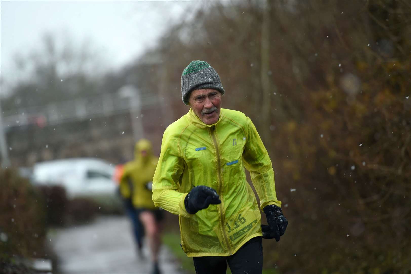 2022 Nairn Turkey Trot, Nairn. Alex Sutherland of the Inverness Harriers. Picture: Callum Mackay..