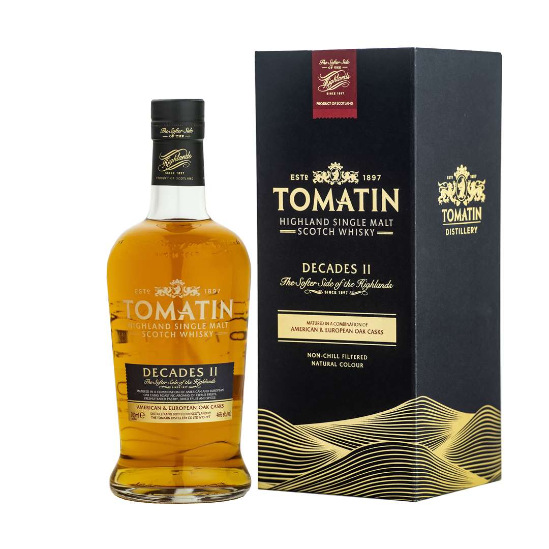 Tomatin's Decades II release contains whisky from casks of five decades.