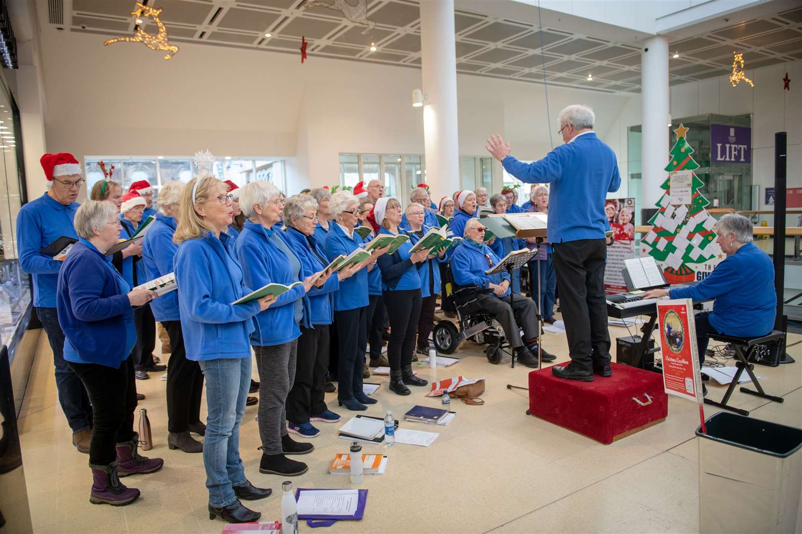 Inverness Choral Society, raised more than £1500 from a carolthon, with half of it going towards Highland mental health charity, Mikleysline.