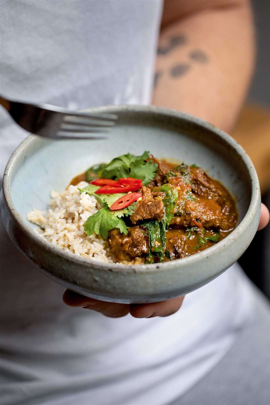 Malaysian beef curry from Lose Weight & Get Fit by Tom Kerridge. Picture: Bloomsbury Absolute/Cristian Barnett/PA