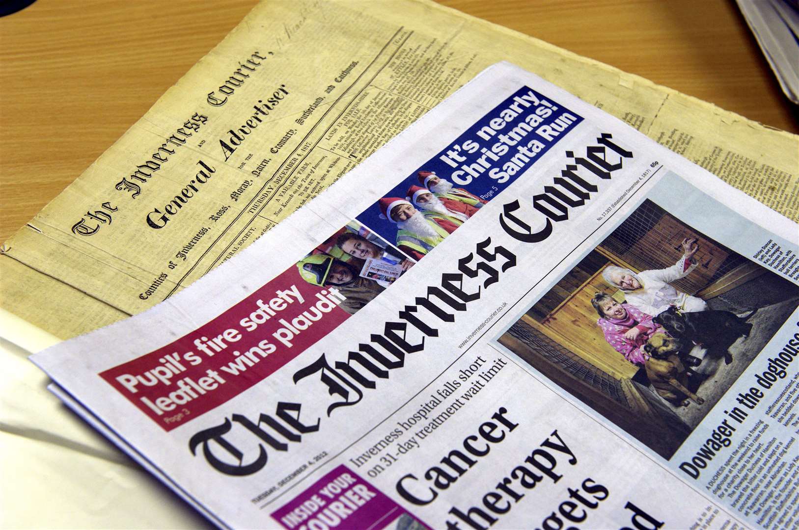 The Inverness Courier made the shortlist for Scottish Weekly Newspaper of the Year.
