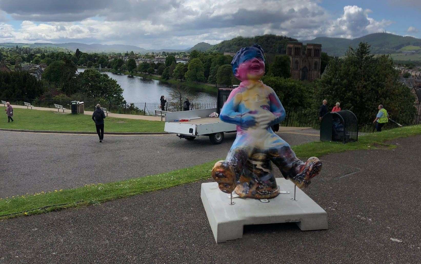 The Oor Wullie outside Inverness Castle was inspired by Ben Nevis.