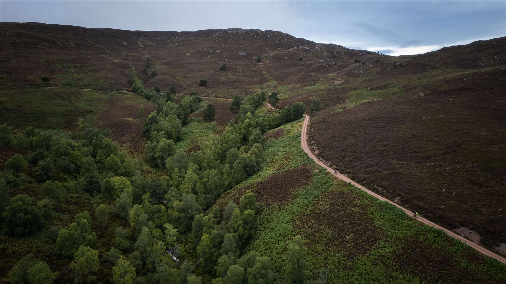 Heading up the Burma Road outside Aviemore. Picture: Markus Stitz