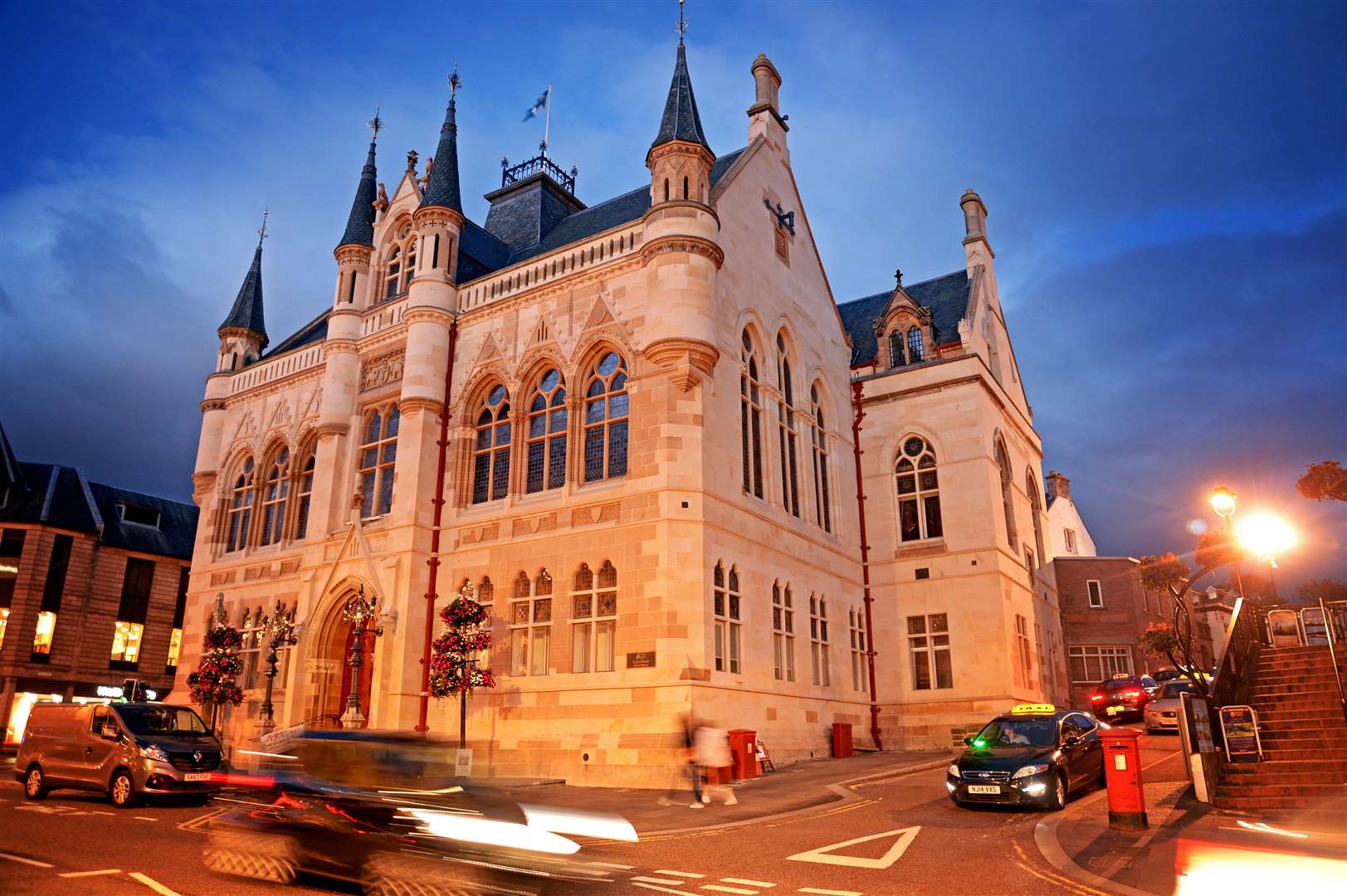 Inverness Townhouse in the evening...Inverness Town House locator.Picture: SPP. Image No. ..