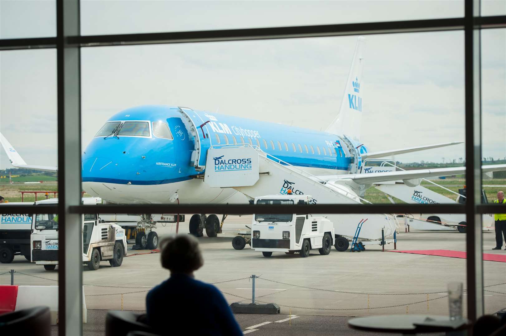 KLM flights to and from Inverness were cancelled on Friday.