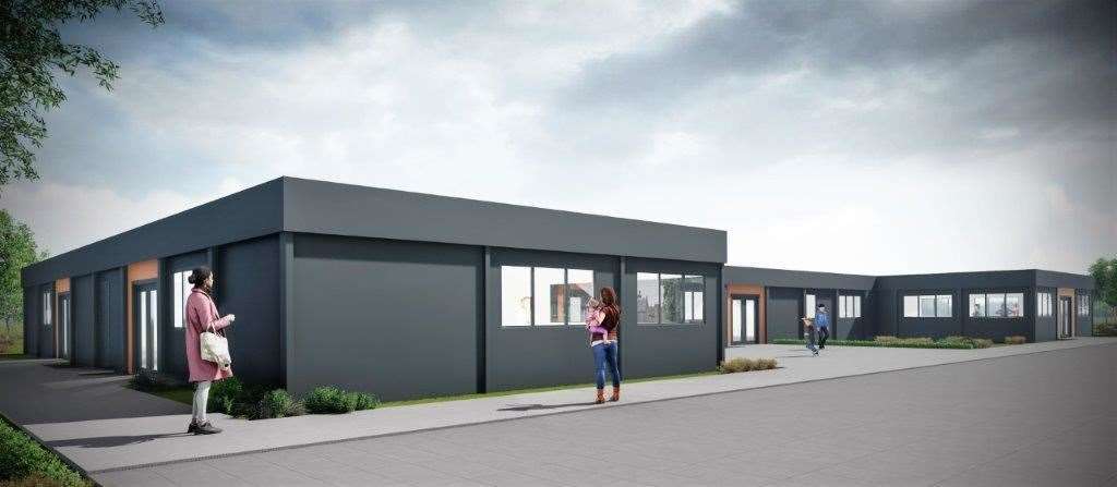 A CGI of the planned extension to Inverness's Gaelic Primary School.