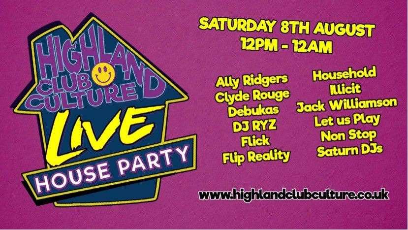 Twelve hours of music genres in latest livestream from HIghland Club Culture