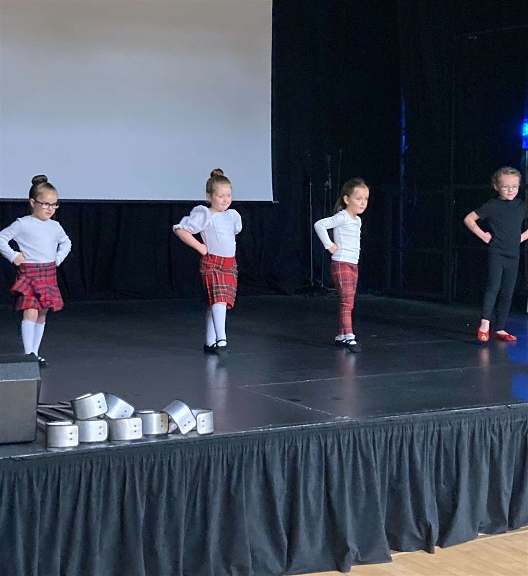 The Elizabeth Fraser Highland Dancers at their fundraising show for the Haven Appeal.