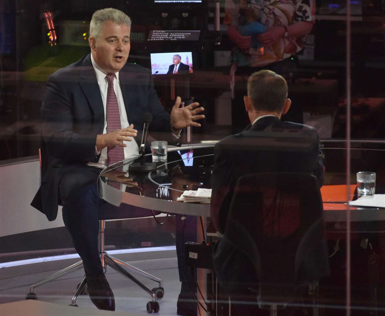 Northern Ireland Secretary Brandon Lewis on The Andrew Marr Show (Jeff Overs/BBC/PA)