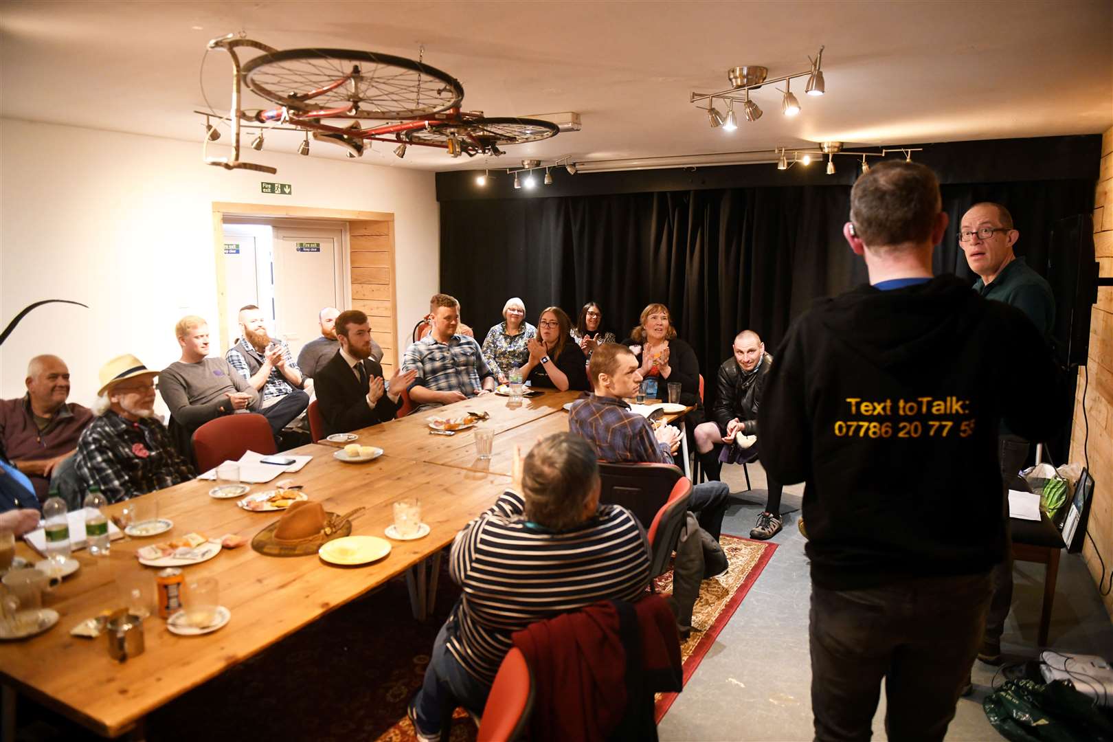Scottish Mental Health Arts Festival Highland: The back room in The Bike Shed. Picture: James Mackenzie.