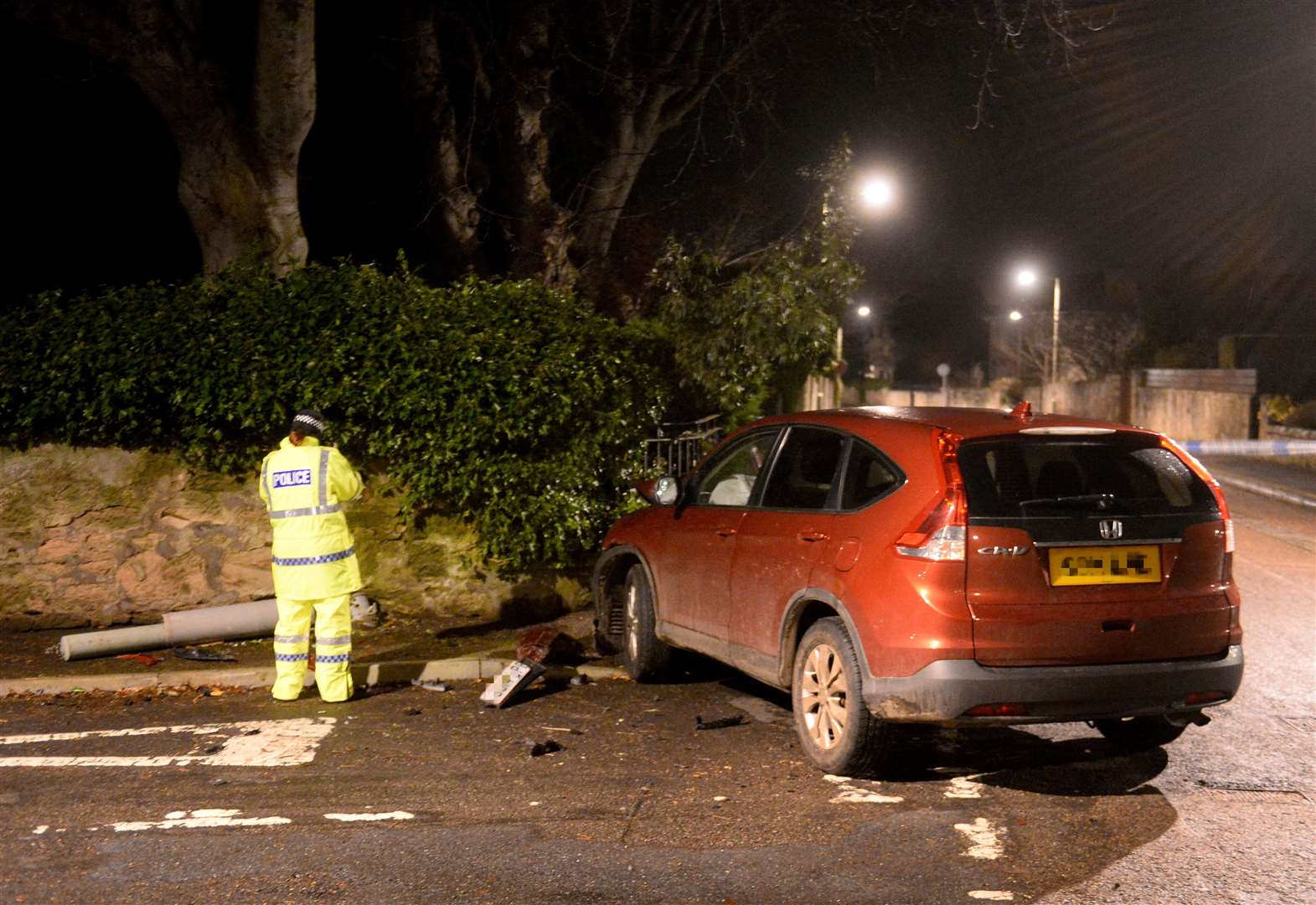 Police at the scene of the incident in Nairn in 2021. Picture: Gary Anthony