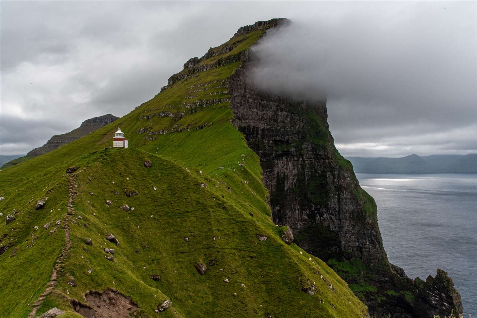 The Kallurin lighthouse in Kalsoy island. Picture: PA Photo/Sarah Marshall