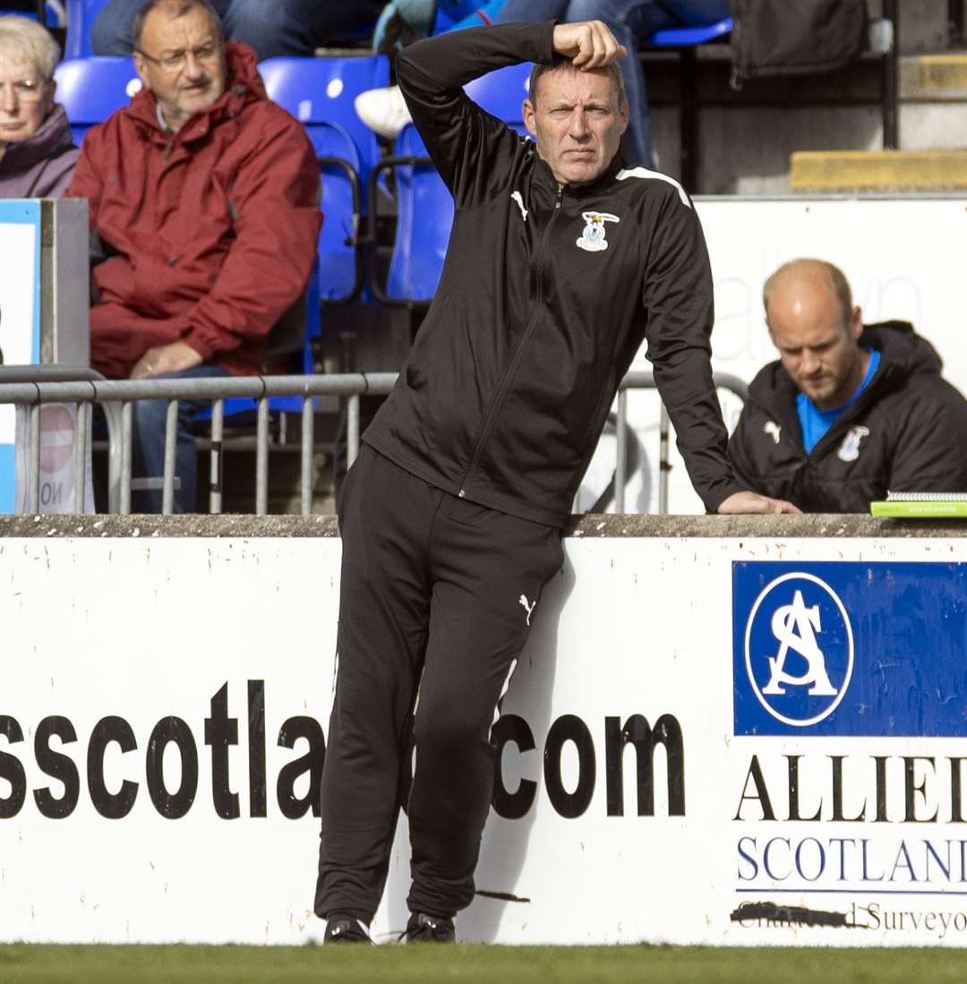 ICT coach Barry Wilson was not impressed with his side's performance against Brechin City. Picture: Ken Macpherson