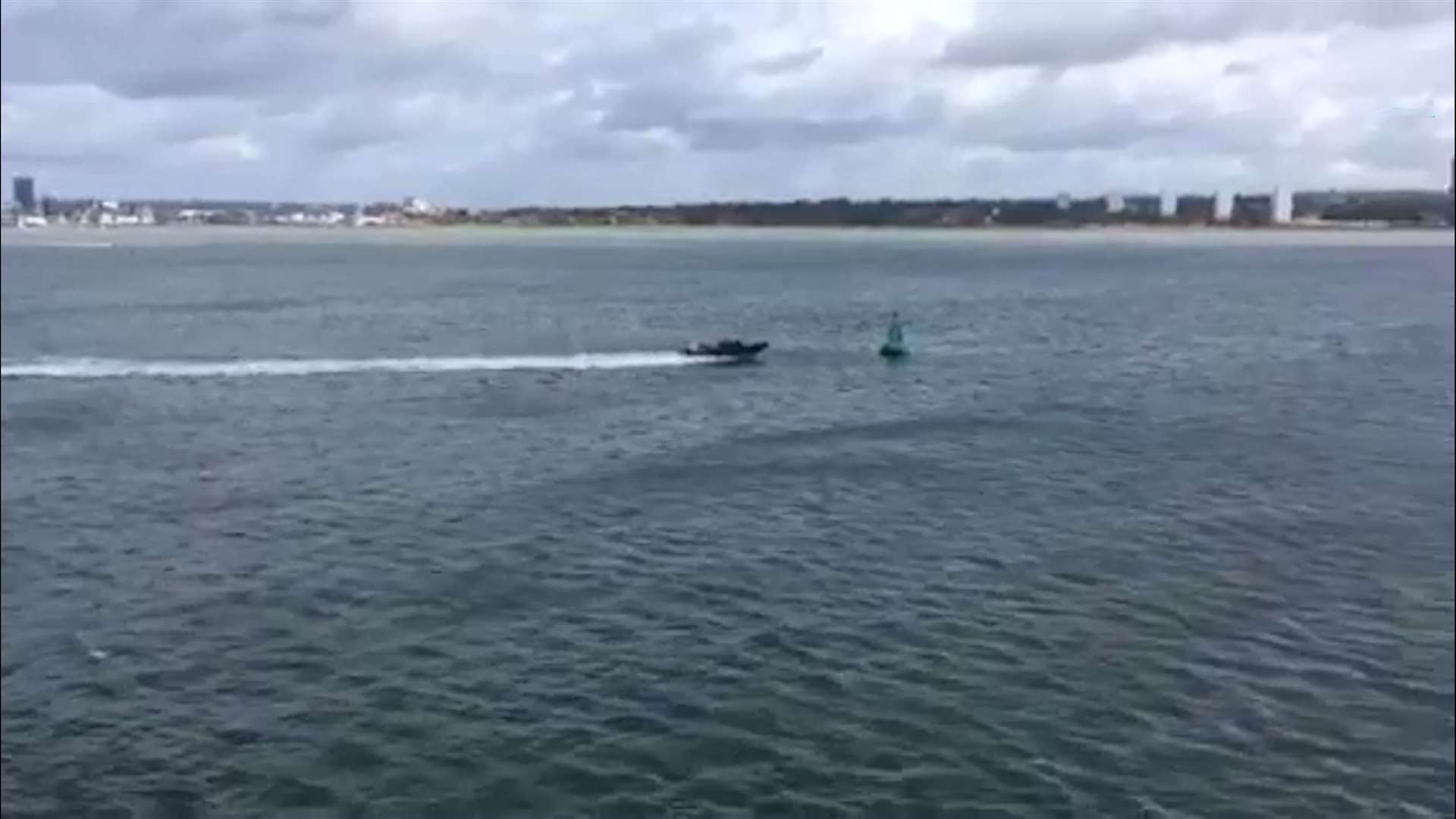 Footage which shows the crash on Southampton Water in 2020 (Hampshire Police/PA)