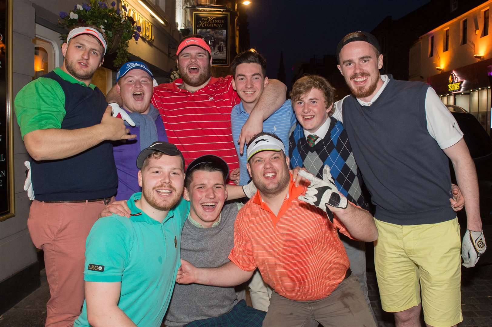 Highland Rugby out on the town celebrating winning the BT Caledonain league. Picture: Callum Mackay.