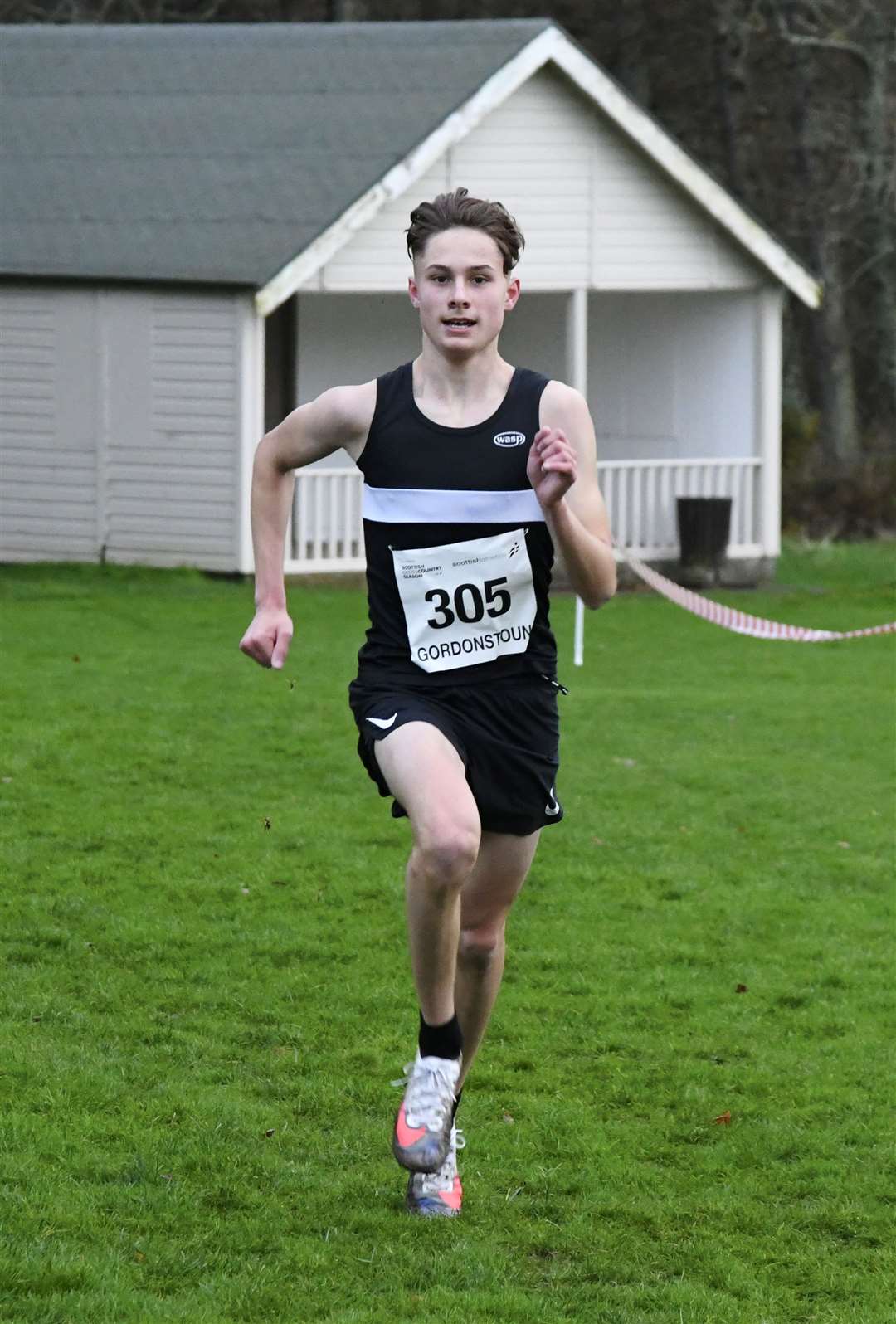 First place winner in the Under-17 Mens race was Roy Taylor from Elgin Amateur Athletics Club. Picture: Beth Taylor