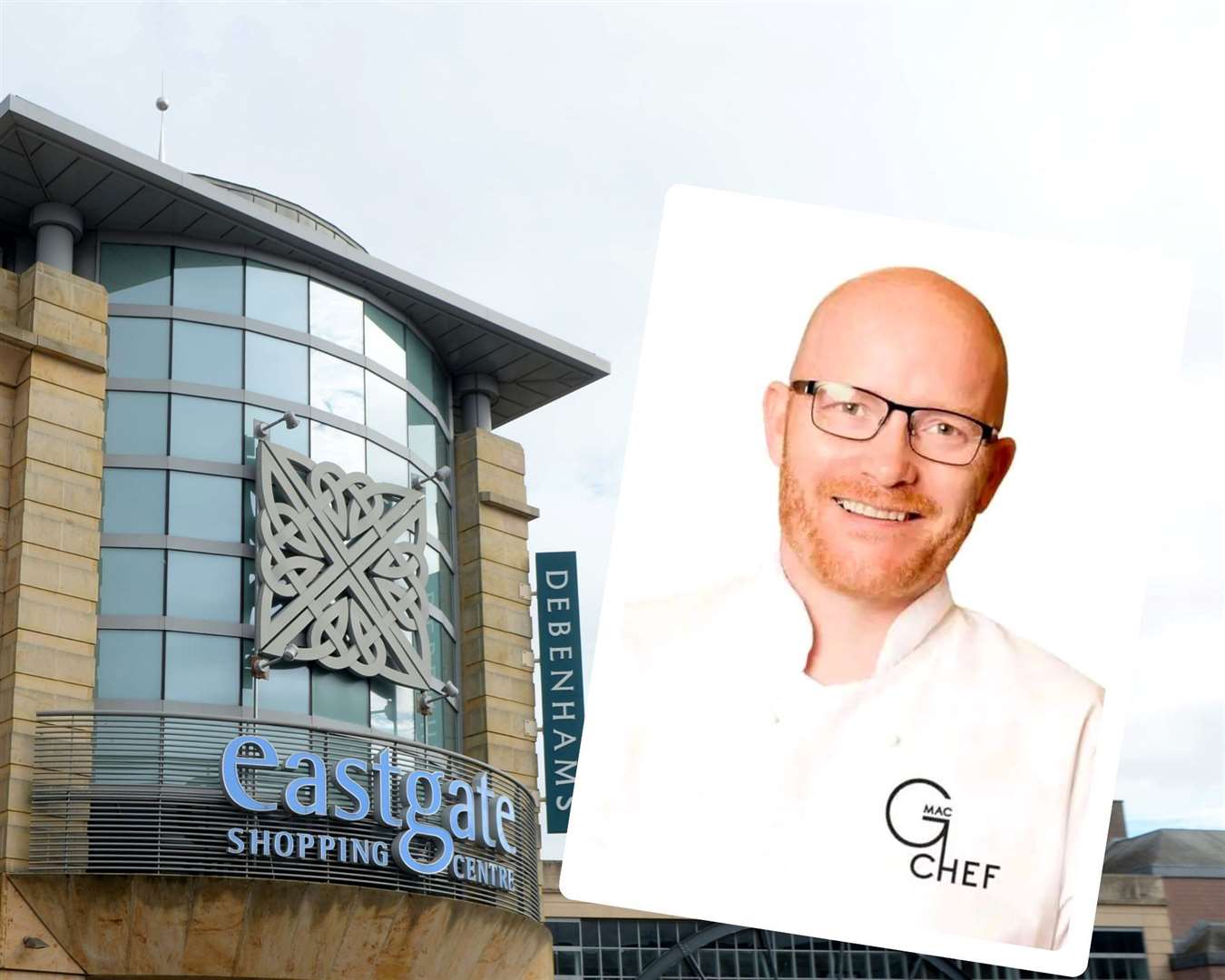 Gary Macklean (inset) is excited about his new venture at Eastgate Shopping Centre.