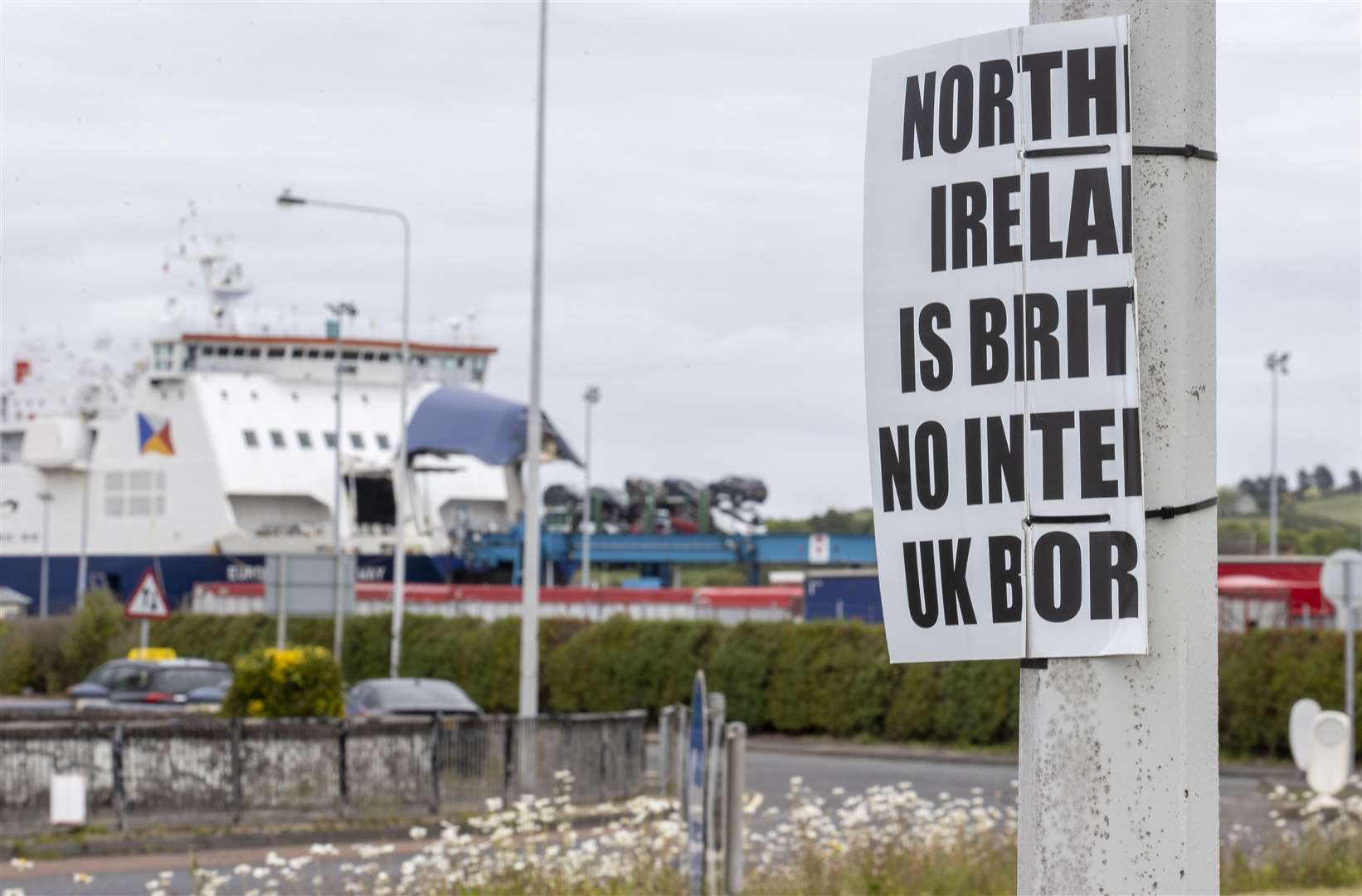 Northern Ireland unionists argue that placing an effective trade border across the Irish Sea undermines the region’s place within the UK (Liam McBurney/PA)