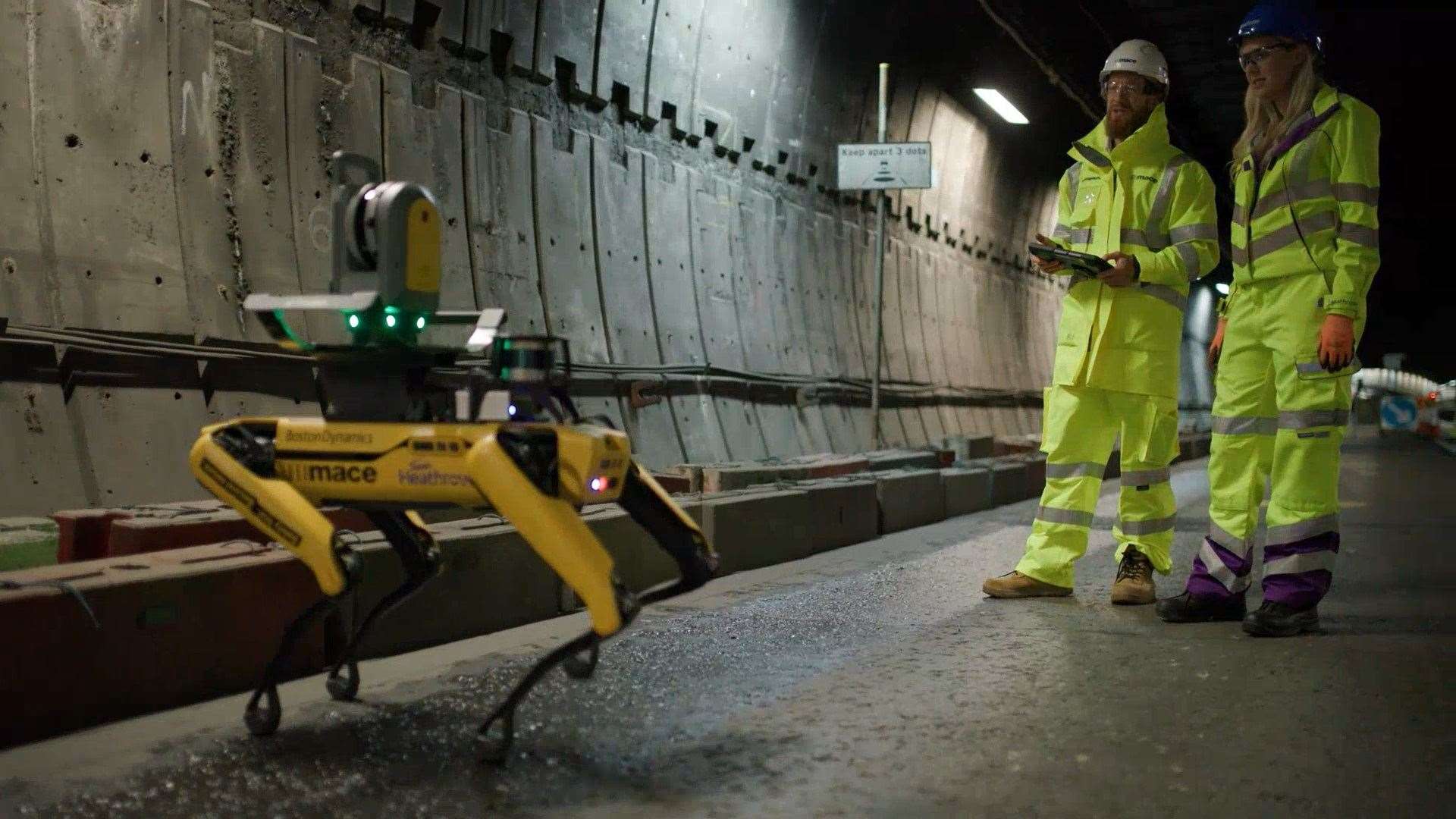 The robot was called Dave after a vote by his Mace Heathrow project colleagues.