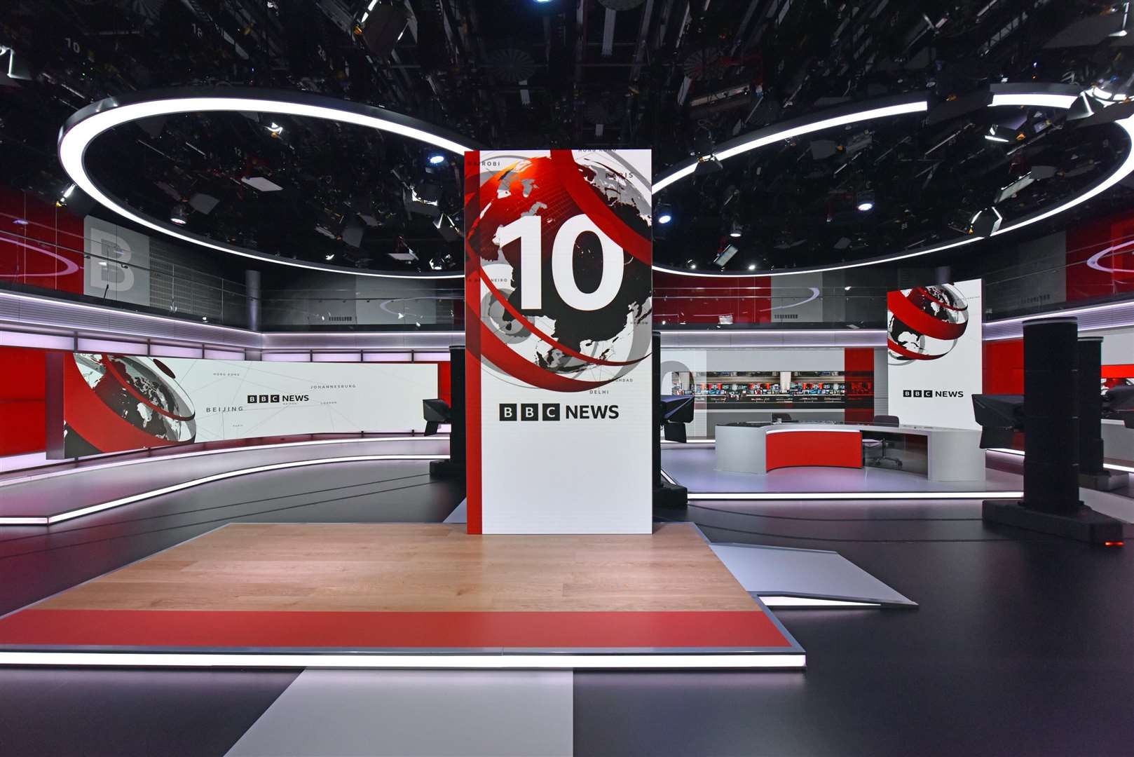 BBC News studio (Jeff Overs/PA)