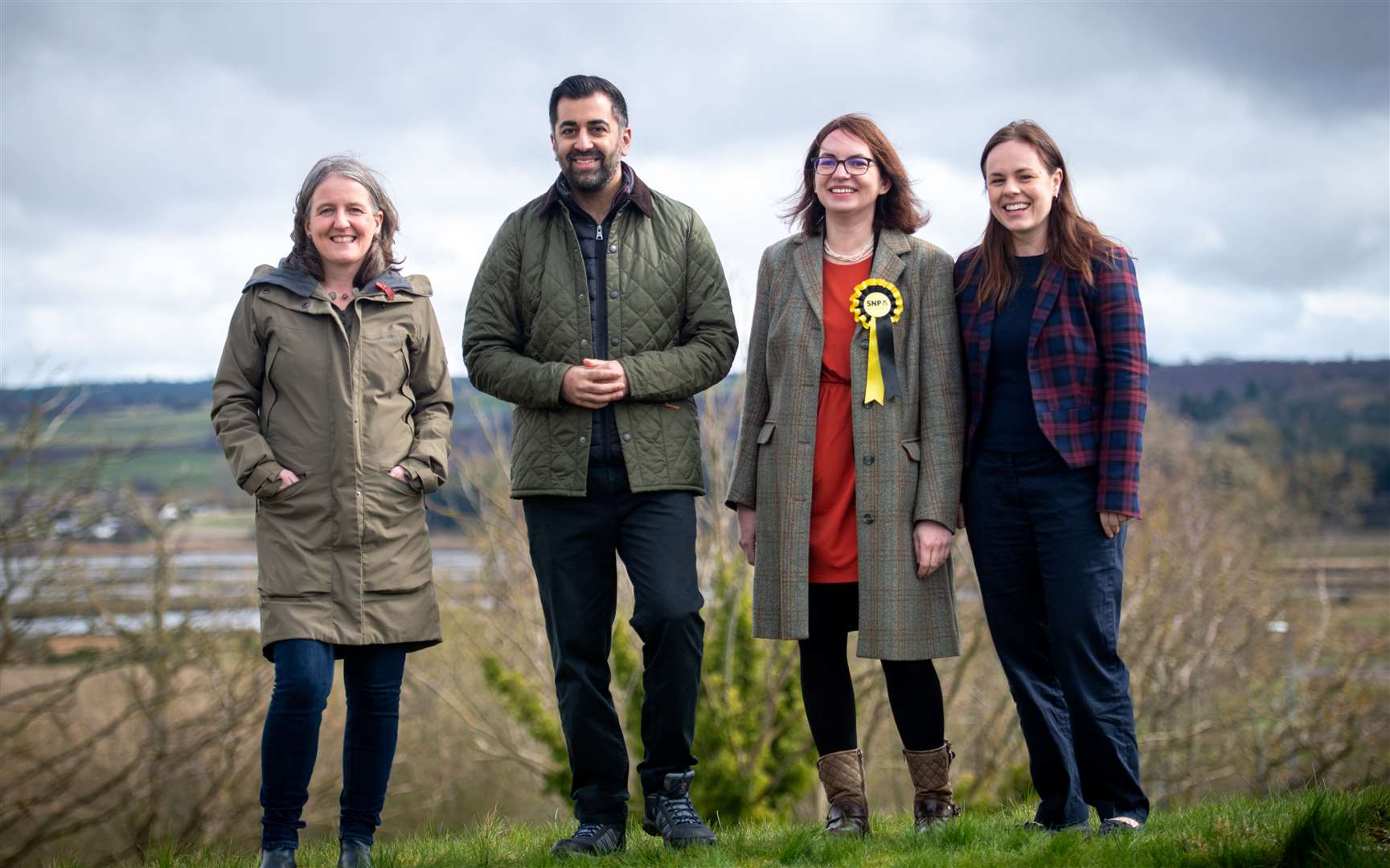 Maree Todd MSP, Humza Yousaf First Minister, Lucy Beattie SNP and Kate Forbes MSP. Picture: Callum Mackay.