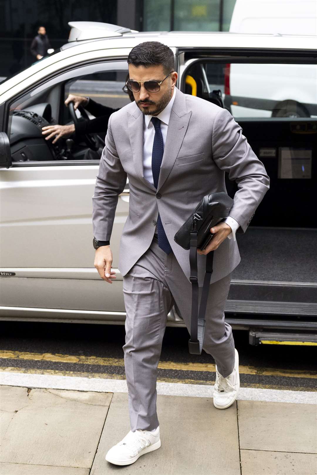 Saif Alrubie arriving at Southwark Crown Court (Jordan Pettitt/PA)
