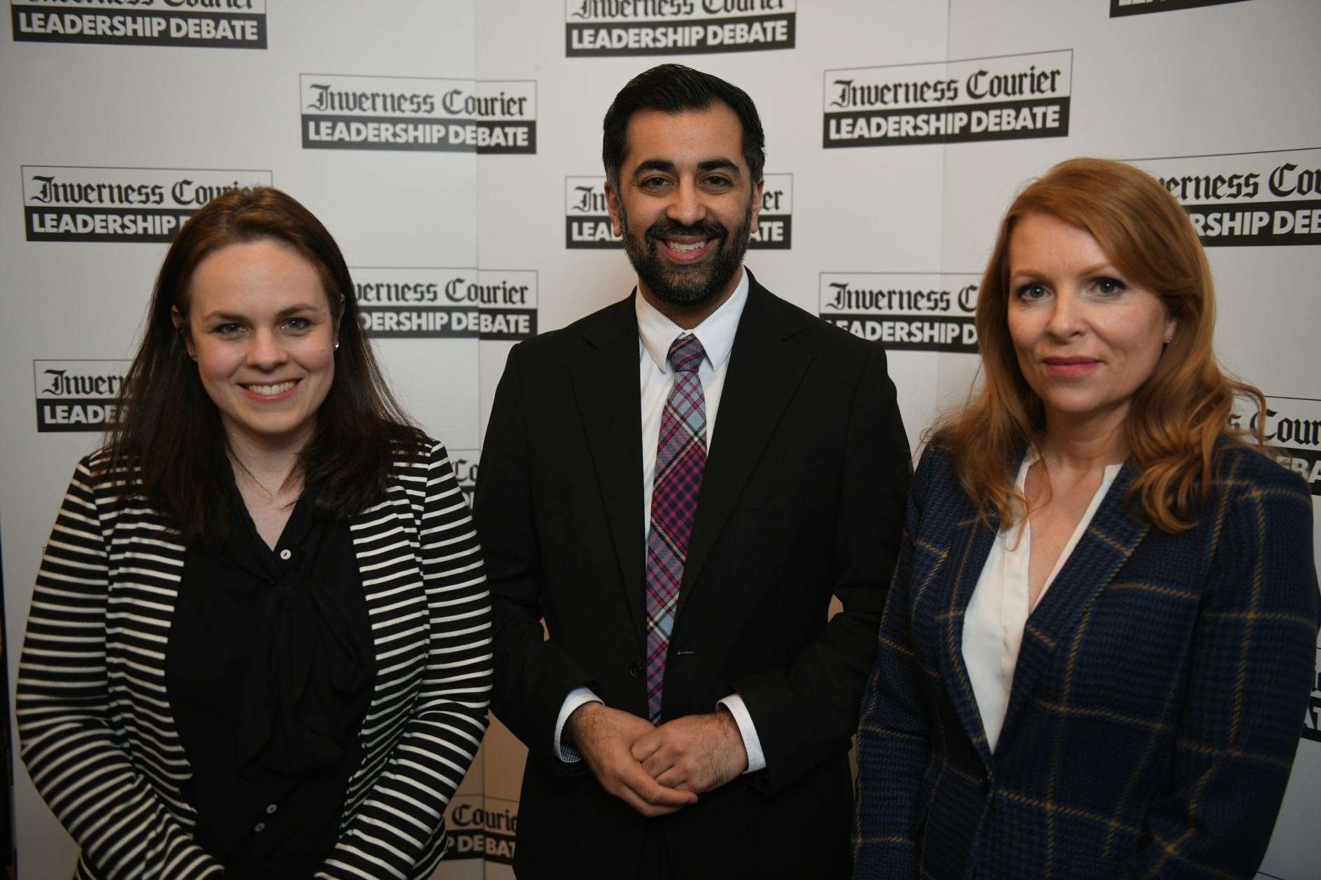 Kate Forbes, Humza Yousaf and Ash Regan. Picture: James Mackenzie
